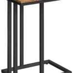 Príručný stolík Vasagle Malis 38 cm čierny/hnedý