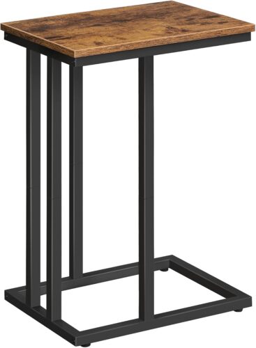 Príručný stolík Vasagle Malis 38 cm čierny/hnedý Príručný stolík Vasagle Malis 38 cm čierny/hnedý