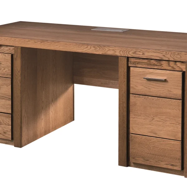 Psací stůl s nabíjecí stanicí Velvet II 37 177 cm z masivu dub Rustikal