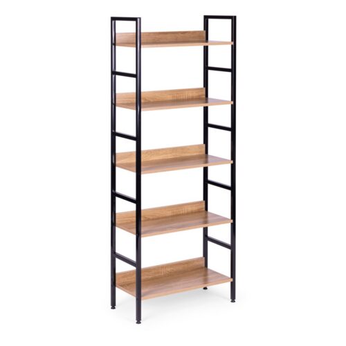 Regál Bounder 160 cm hnědý/černý Regál Bounder 160 cm hnědý/černý
