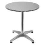 Sada 2 ks záhradných barových stolov CITY 60 cm strieborná