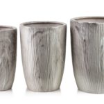Sada 3 ks kvetináčov NEVA MARBLE X béžová