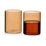 Sada 4 ks pohárov ROMANE 280 ml medová