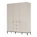 Šatní skříň Korfu 70 156 cm kašmírová/černá