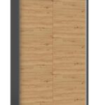 Šatníková skriňa IGA II 120 cm antracit/dub artisan