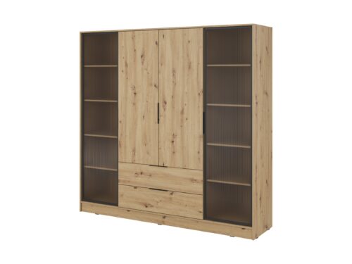 Šatníková skriňa Kelly 4D RD s tyčou 206 cm dub artisan Šatníková skriňa Kelly 4D RD s tyčou 206 cm dub artisan
