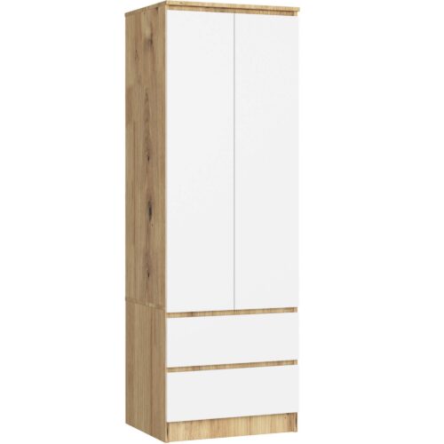 Šatníková skriňa STAR 60 cm dub artisan/biela Šatníková skriňa STAR 60 cm dub artisan/biela