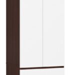 Šatníková skriňa Star 60 cm wenge/biela
