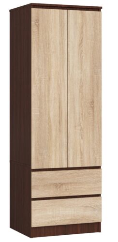 Šatníková skriňa Star 60 cm wenge/dub sonoma Šatníková skriňa Star 60 cm wenge/dub sonoma