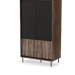 Šatníková skriňa Swing 102 cm orech/čierna