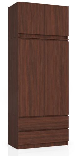 Šatníková skriňa s nadstavcom Star 90 cm wenge Šatníková skriňa s nadstavcom Star 90 cm wenge