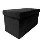 Skladací taburet PERFECT DUO 60x30 cm čierny