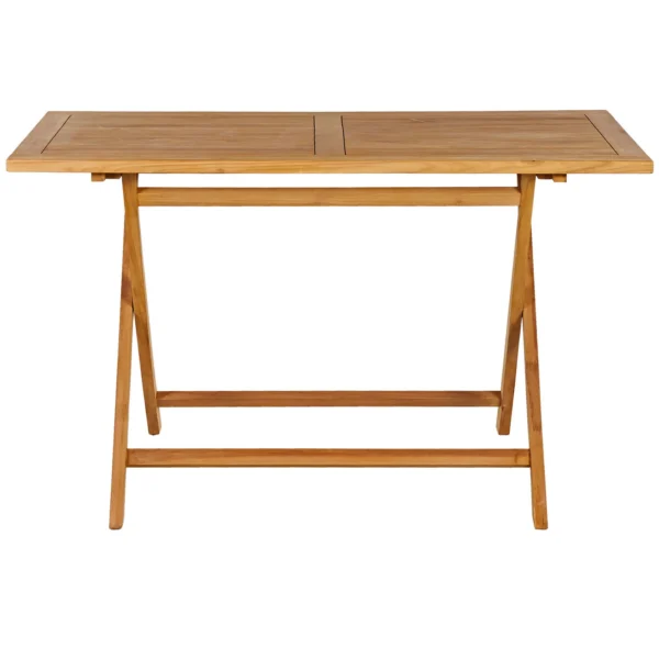 Skladací záhradný stôl BARIS 125 cm z masívu teak