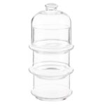 Skleněná třípatrová dóza DOSSY 3x505 ml čirá