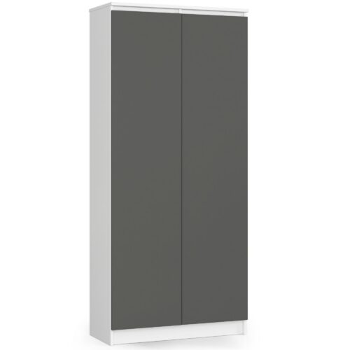 Skriňa na knihy/šatník R 80 cm CLP biela/grafit Skriňa na knihy/šatník R 80 cm CLP biela/grafit