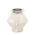 Solárna LED lucerna Duty 19 cm biela