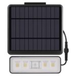Solárny LED reflektor SUNNO s pohybovým senzorom čierny/neutrálna biela