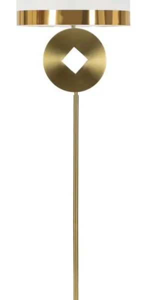Stojacia lampa Coiny 151 cm biela/zlatá