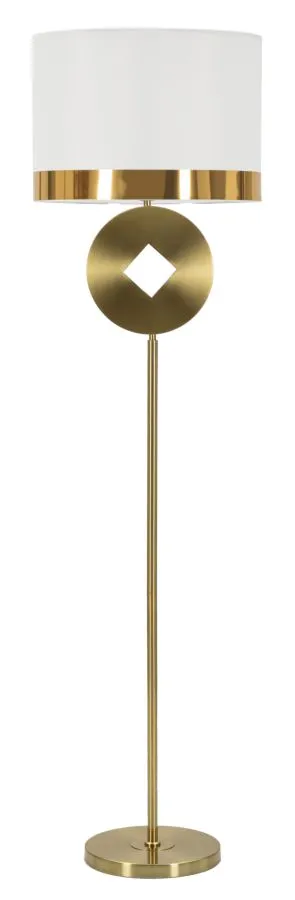 Stojacia lampa Coiny 151 cm biela/zlatá Stojacia lampa Coiny 151 cm biela/zlatá
