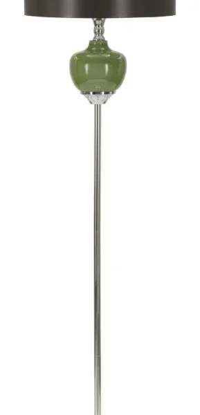 Stojacia lampa Eva 160 cm strieborná/čierna/zelená