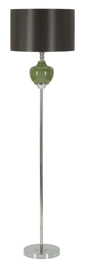 Stojacia lampa Eva 160 cm strieborná/čierna/zelená Stojacia lampa Eva 160 cm strieborná/čierna/zelená