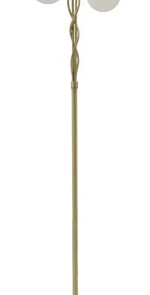Stojacia lampa Glamy 176 cm biela/zlatá