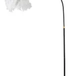 Stojacia lampa Plure 180 cm biela/čierna