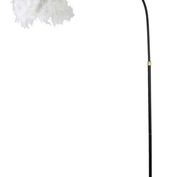 Stojacia lampa Plure 180 cm biela/čierna
