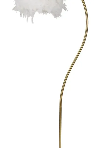 Stojacia lampa Semi Arc 170 cm biela/zlatá