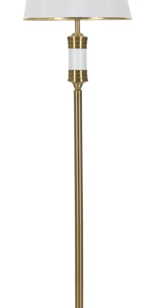 Stojacia lampa Whity 160 cm biela/zlatá