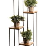 Stojan na kvety Quattro 110 cm čierny
