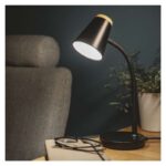 Stolná LED lampa Tara čierna