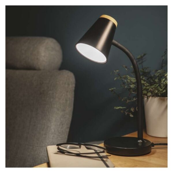 Stolná LED lampa Tara čierna