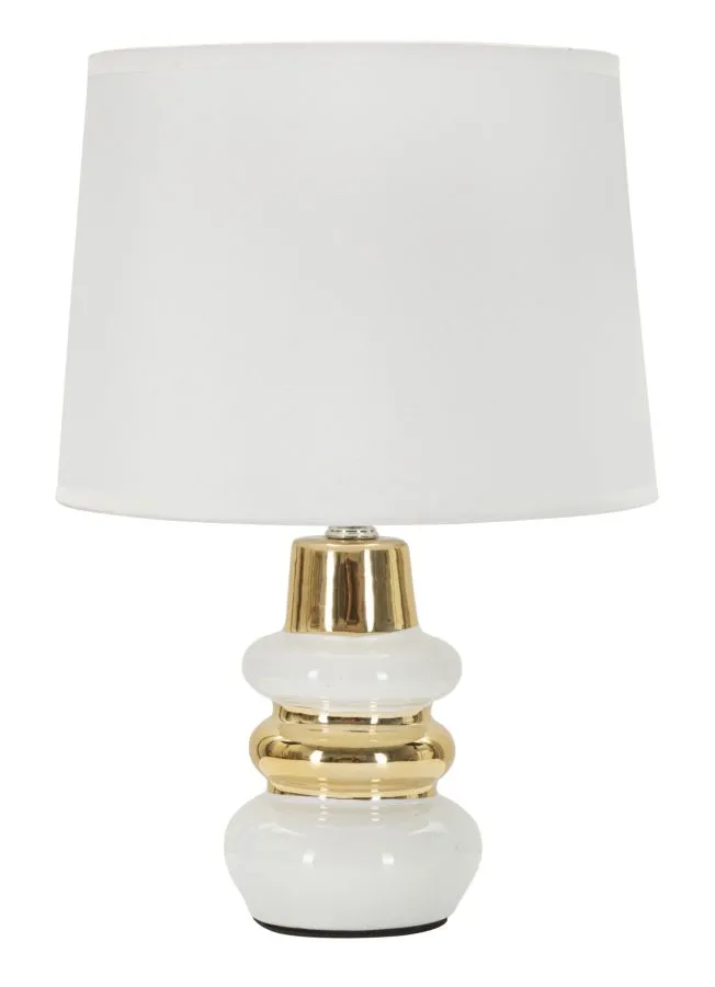 Stolná lampa Liara 32 cm bielo-zlatá Stolná lampa Liara 32 cm bielo-zlatá