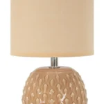 Stolná lampa Pontus 27 cm broskyňová