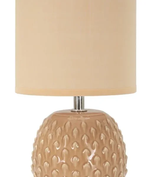 Stolná lampa Pontus 27 cm broskyňová