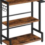 Stolový kuchynský regál Vasagle Noby 43 cm hnedý/čierny