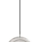 Stropné svietidlo 20 cm LE-03-1 - chróm/sklo