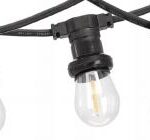 Svetelná LED reťaz Dury 10 m 230 V čierna/teplá biela