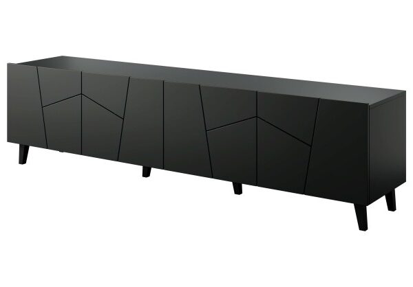 TV stolík Etna 200 cm čierny