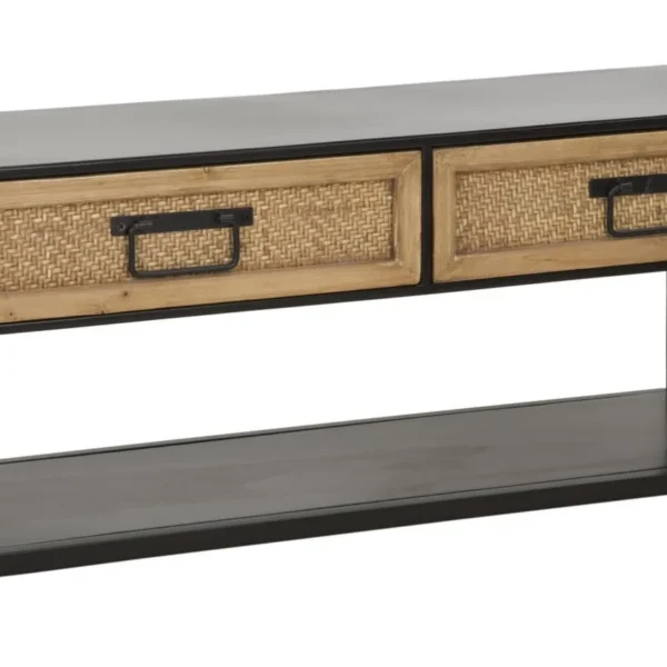 TV stolík Hanoi 95 cm čierno-hnedý