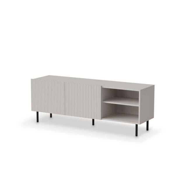 TV stolík Paxos 150 cm kašmír/čierny