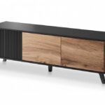 TV stolík Rakom 150 cm dub votan/čierny