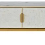 TV stolík Stilig ST905C 200 cm biely/zlatý/mramor