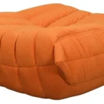 Taburet Nua 86 cm zamat oranžový