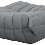 Taburet Nua 86 cm zamat sivý