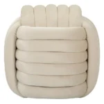 Taburet Softy 45 cm krémový