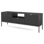 Televizní stolek Nova 154 cm černý/černý rám