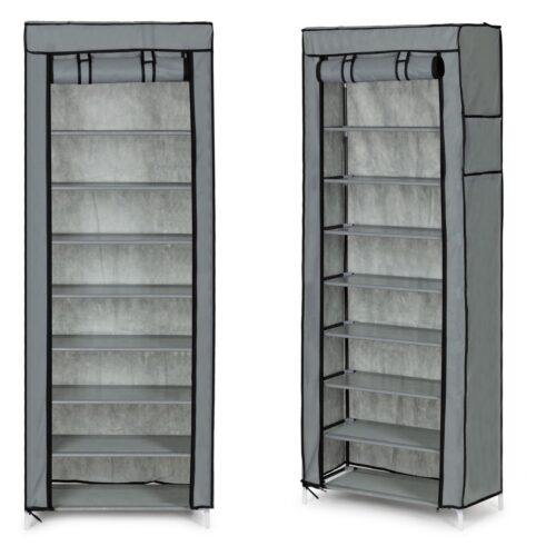 Textilný botník GARDEROBE 58x28x161 cm sivý Textilný botník GARDEROBE 58x28x161 cm sivý