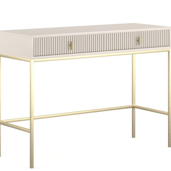 Toaletní stolek Maggiore 104 cm kašmírový/zlatý